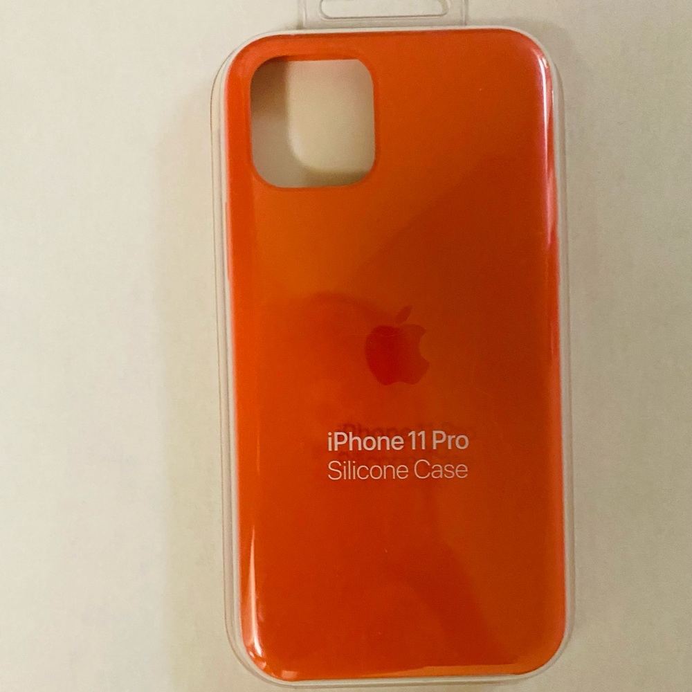New in package Apple iPhone 11pro Silicone Case Orange -from Apple store